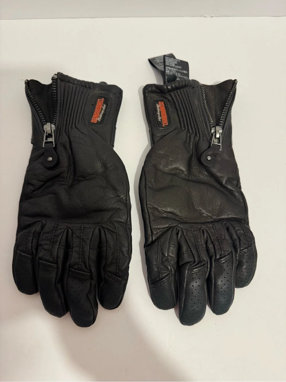 Harley-Davidson Women's Jayden Under Cuff Gauntlet Glove Black M